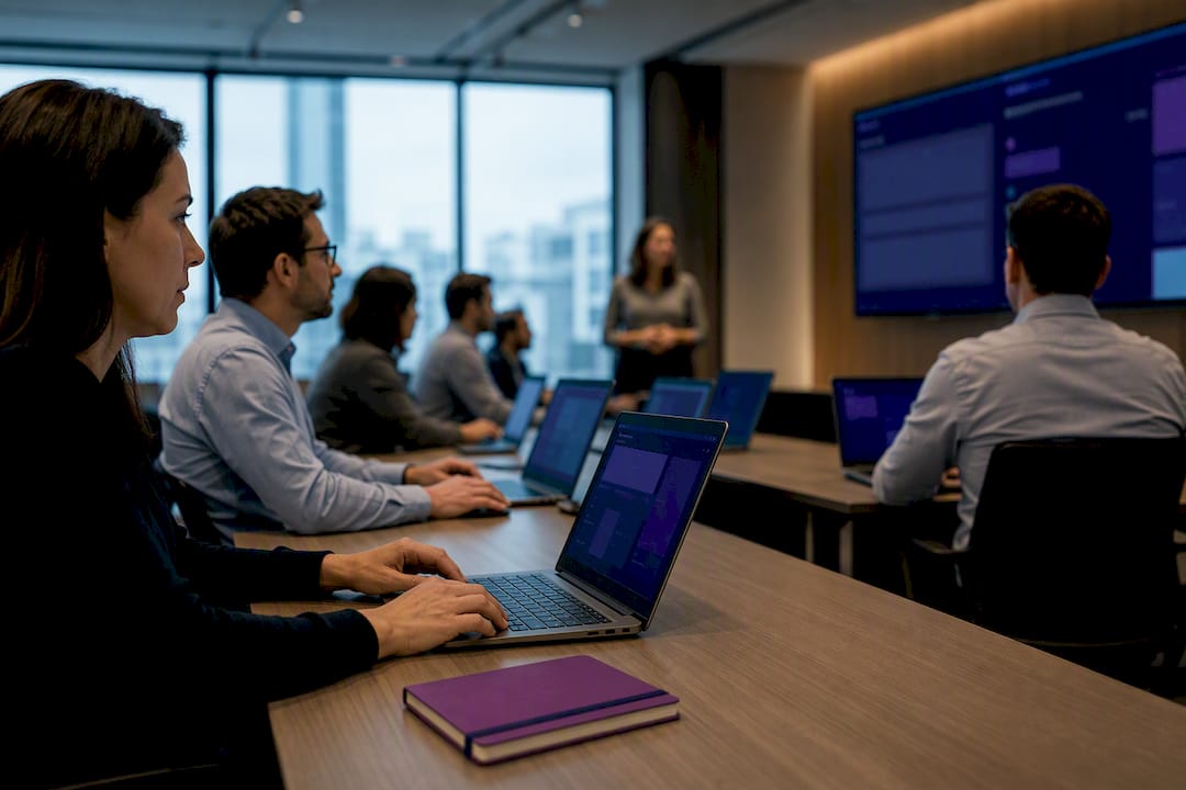 Session de formation Dynamics 365 en entreprise